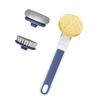 Kitchen Dish Brushes 3 in 1   Handle Pot Pan Sponge Scrubber Brush Cleaning Tool Set