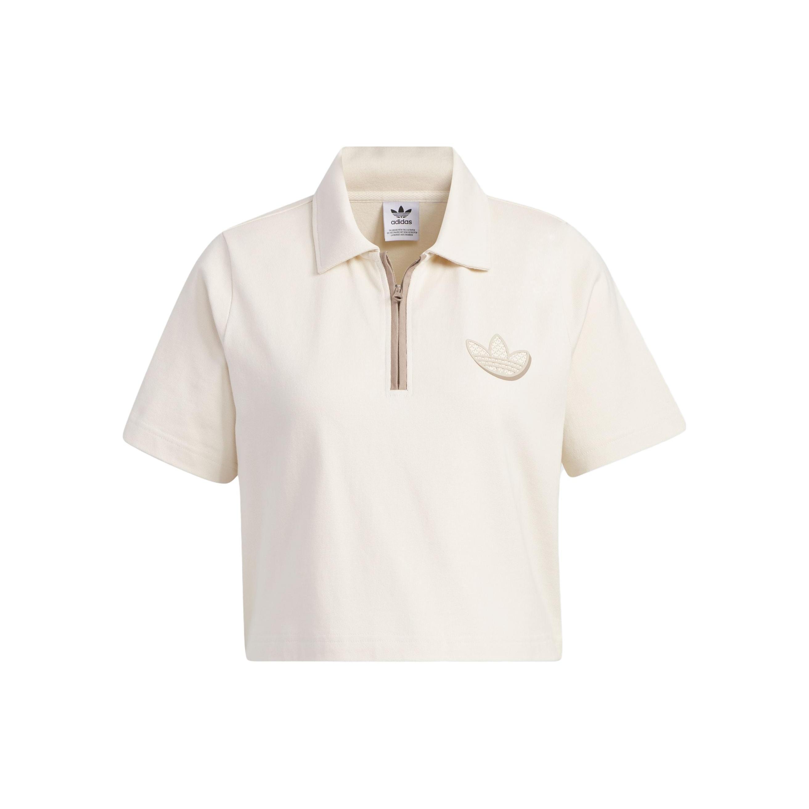 (WMNS) adidas originals Sportswear Polo Shirt Beige Women s IN1034 XXS