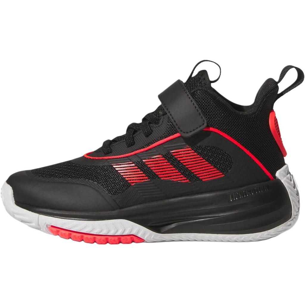 Adidas OwnTheGame Mid top Children's Basketball Shoes Black Red Kids' Sneakers JQ7939