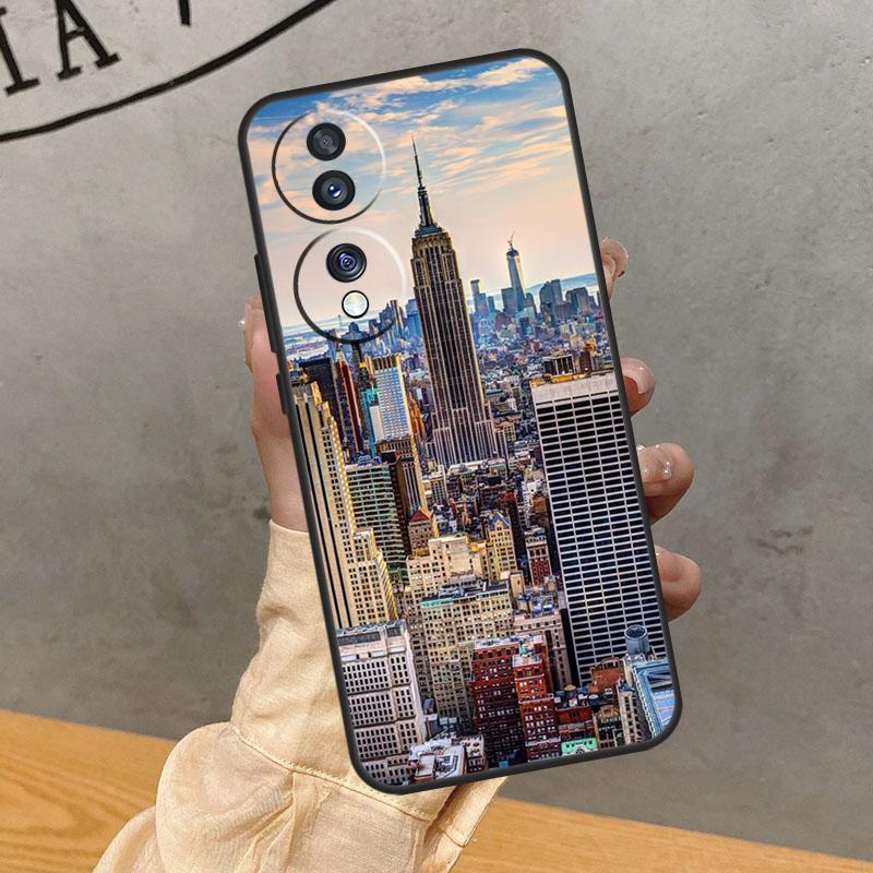 

Чехол New York City для Honor Magic 7 Lite 5 6 Pro Чехол для Honor 400 200 50 70 90 X9 X8a X8b X9a X9b X9c Honor 90 Lite