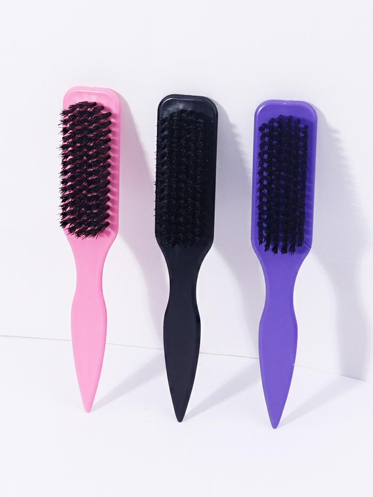 3pcs pointed tail beard&hair brush, bristle comb teeth for edge control, beard styling comb,Special for real hair wigs