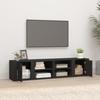 819439 vidaXL Meubles TV 2 pcs Noir 80x31,5x36 cm Bois d'ingénierie