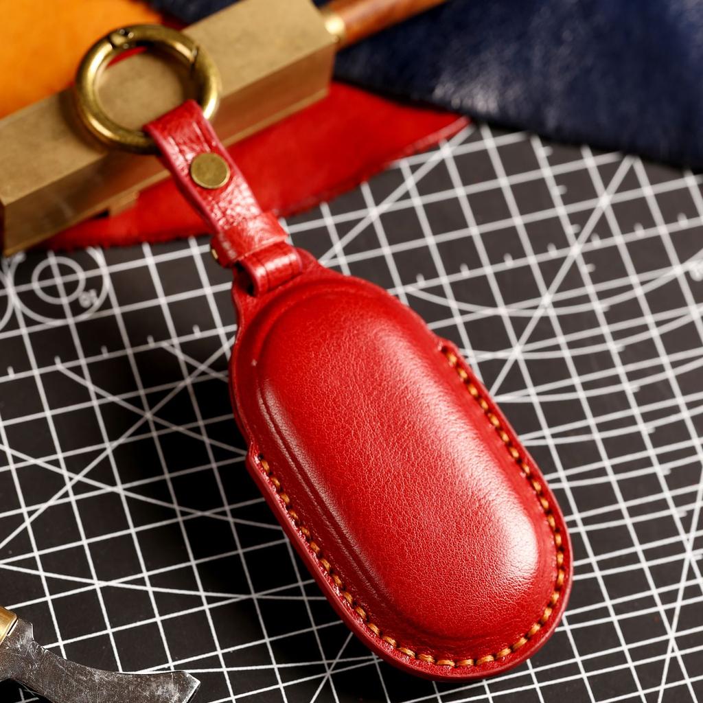 Leather Car Remote Key Cover Case Holder Shell Protector Fob for Mercedes Benz A B C E S Class S400L CLA CLS GLC GLE GLS EQE EQS