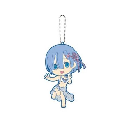 Ichiban Kuji Premium Starting Life In Another World The Summoning To Another Prize Big Rubber Keychain ReZero - Summer! Beach! World! F [Rem