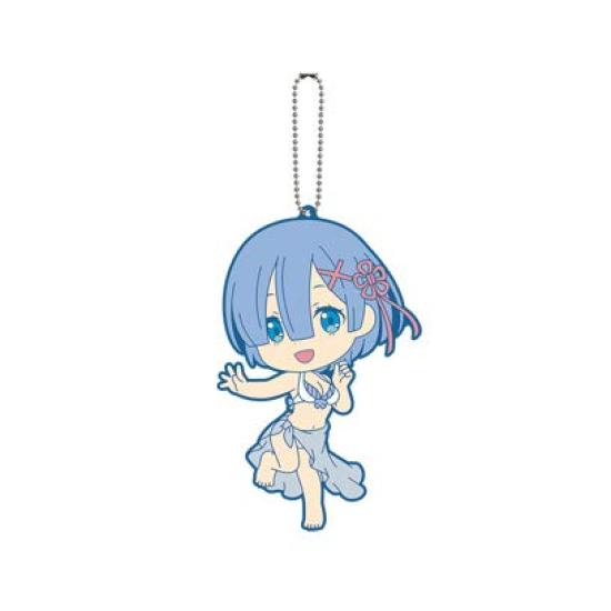 Ichiban Kuji Premium Starting Life in Another World The Summoning to Another Prize Big Rubber Keychain ReZero - Summer! Beach! World! F [Rem