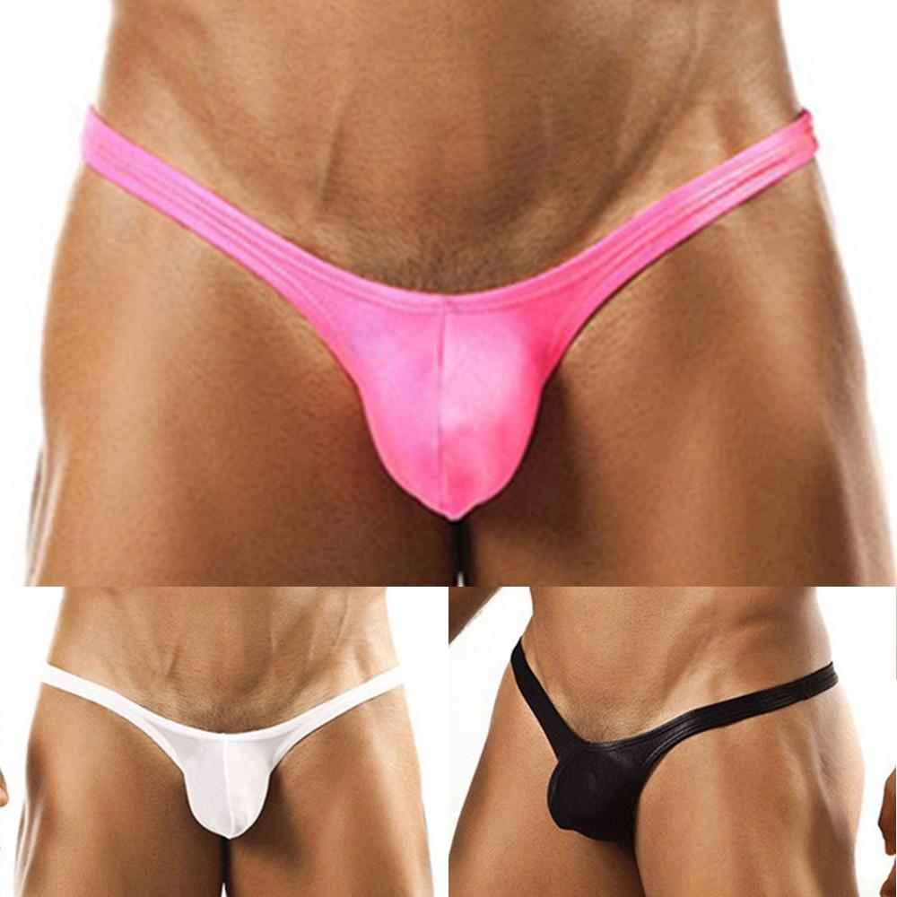 Sexy- Mens Stretch Hot G String Pouch Soft-Bikini Thongs Bulge Underwear Briefs.