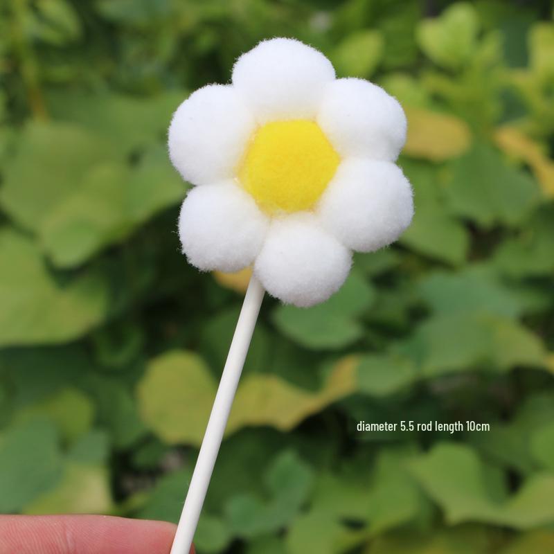 3D Cloud Cake Decorations: Dessert Flags & Fluffy Ball Inserts