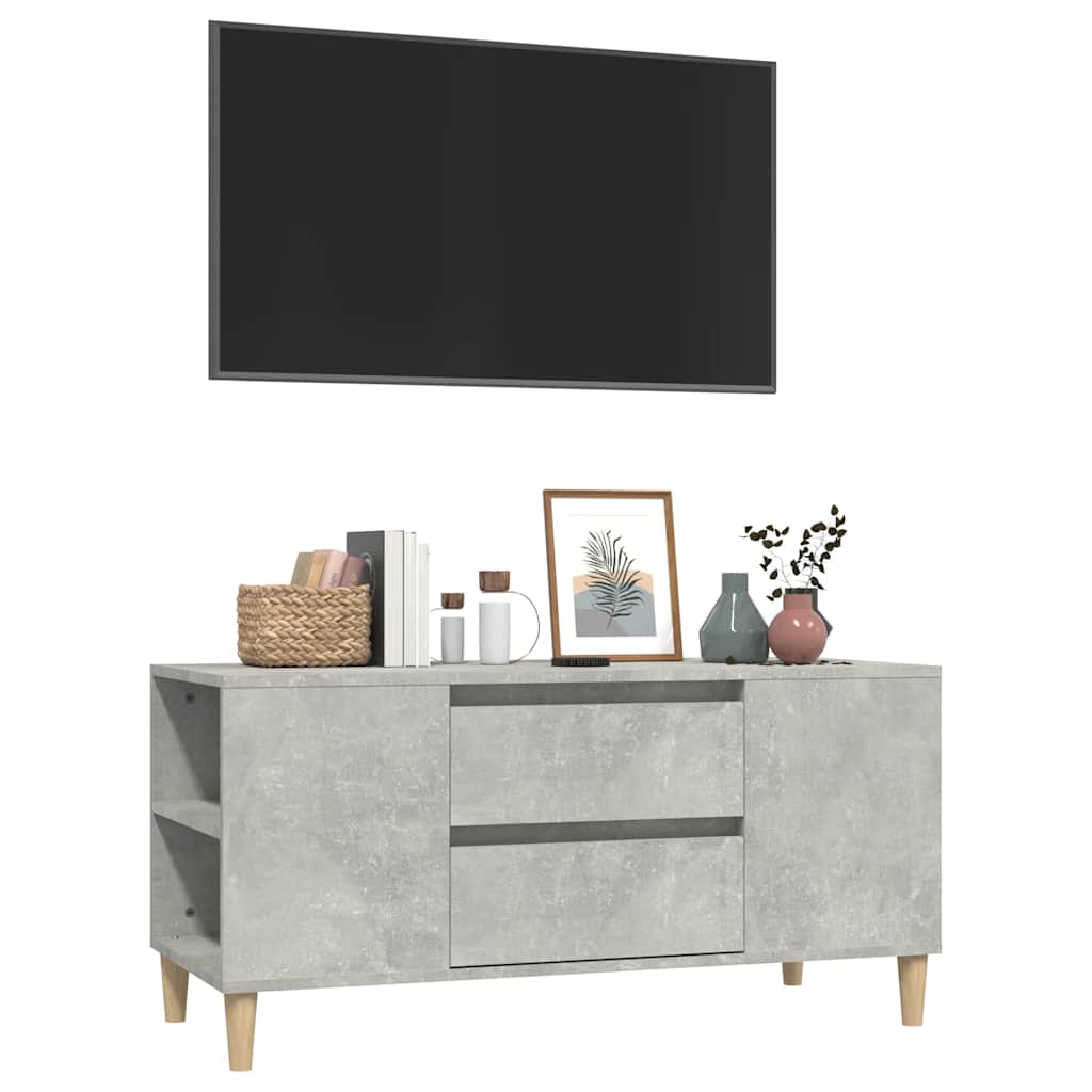 Vidaxl Szafka Pod Tv, Szarość Betonu, 102X44,5X50 Cm