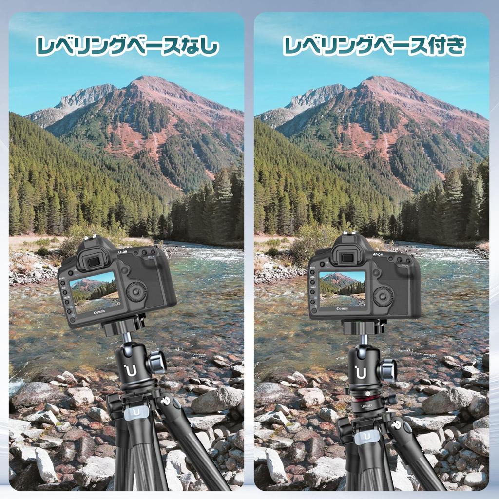 Ulanzi Leveling Camera Low Center of Aluminum Alloy Precise Angle Leveling Adjustment Maximum Load Capacity Includes Bubble Mounting Compatible with