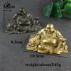 Copper Maitreya Buddha Figurines Brass Statue Ornaments Home Decor Craft for Living Room Office Desk Decorations Amitabha Buddha