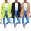 Plus Size Autumn Fashion Office Lady Solid Color Blazer Long Sleeve Suit Jacket
