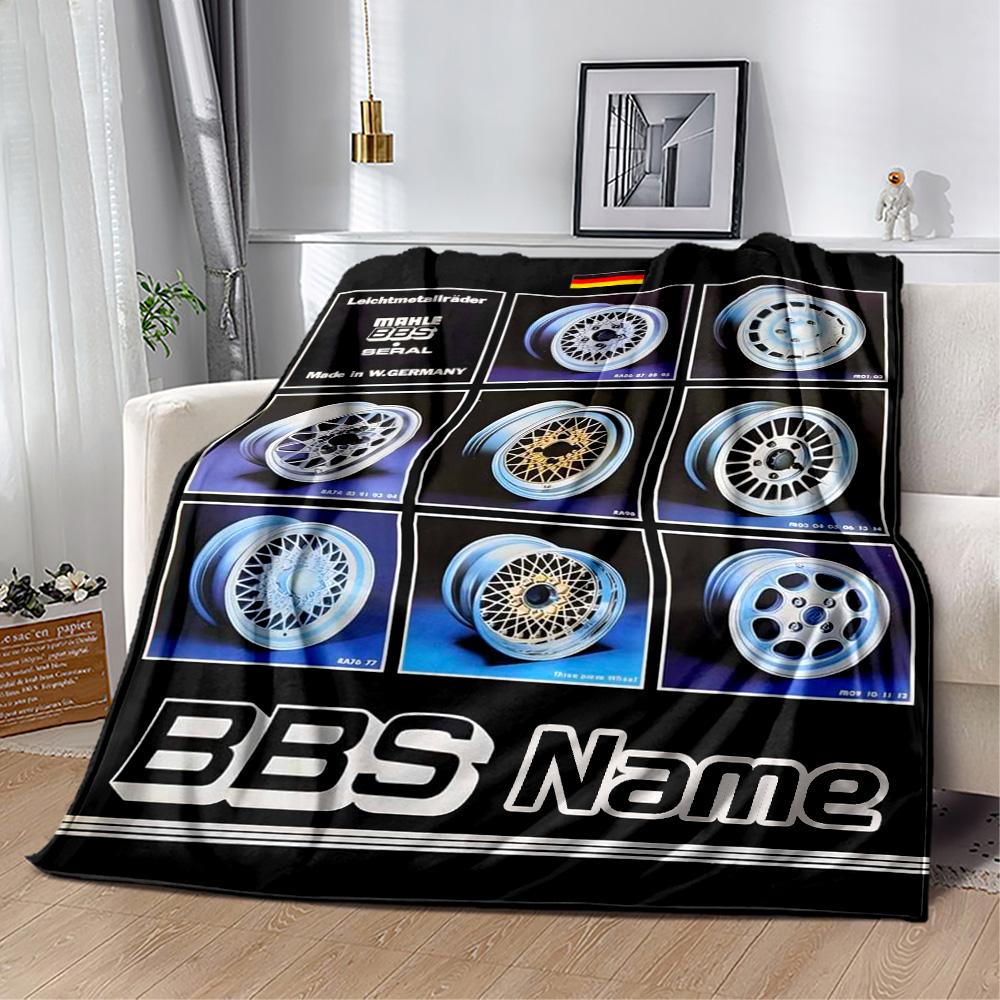 Bbs Wheel Collection Blanket Comfortable Great for Bed Sofa Office for All Seasons Stylish Decor Ideal Gift For Birthday Valentine'S Day