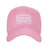 Men WomenNIN Logo Band Hat Fashion  Snapback Cap Adjustable Casual Headwear