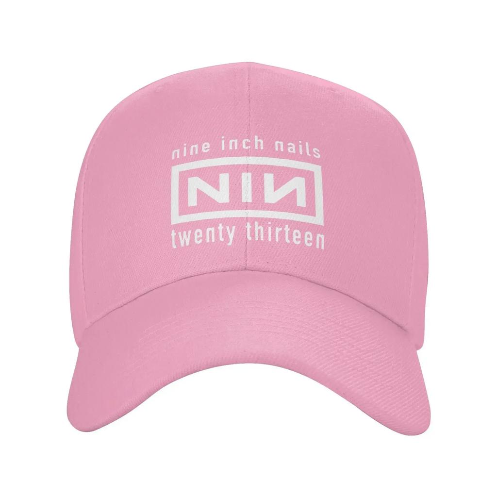 Men WomenNIN Logo Band Hat Fashion Snapback Cap Adjustable Casual Headwear