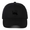 Black Cat Embroidery Soft Brim Baseball Cap - Unisex Summer Sun Hat, Outdoor Hip Hop Style