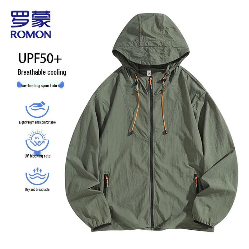 ROMON Men's Ice Silk UPF50+ Sun Protection Jacket
