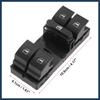 Power Window Switch, Driver Side Window Control Switch No.1K4959857AREH for Volkswagen Tiguan 2009-2017 Black, 1pcs