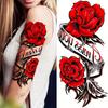 10 Sheets 3D Colorful Peony Rose Flower Temporary Tattoos | Water Color Fake Tattoos Arm Sleeve, Realistic Watercolor Floral Temp Tattoo Sticker