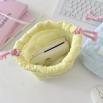 Drawstring Makeup Bag Dustproof Camera Storage Bag Quilted Cosmetic Bag Portable Toiletry Bag Wash Bag Toiletry Bag