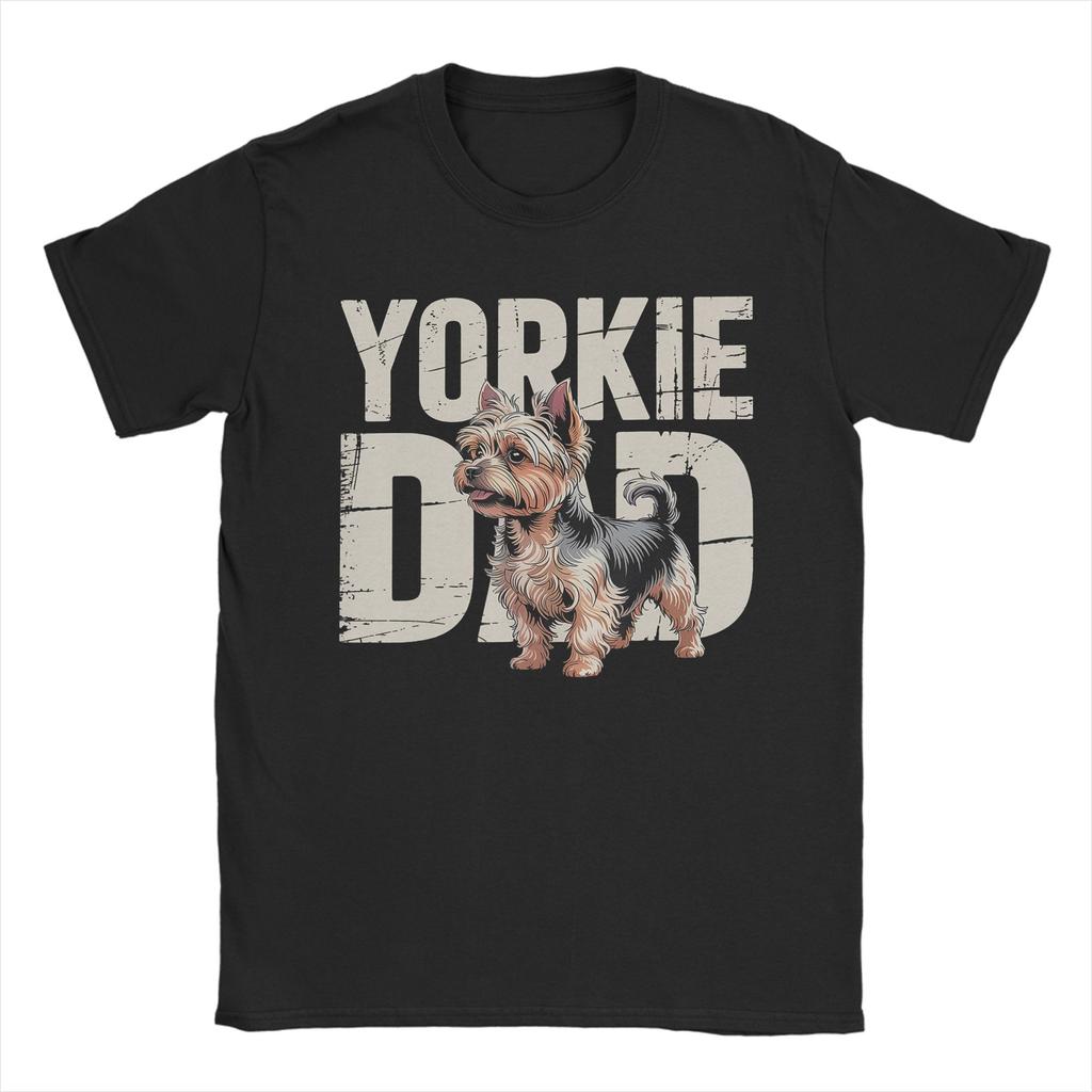 Yorkshire Terrier Dog T Shirt Unisex Unisex 100 Cotton Vintage Tshirts O Neck Yorkie Dad Tees Short Sleeve Clothing Summer