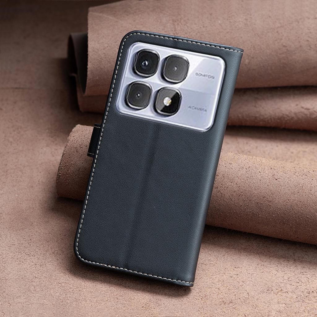 BINFEN COLOR BF17 For Xiaomi Redmi K70 Ultra Case Wallet Folio Flip Leather Cover