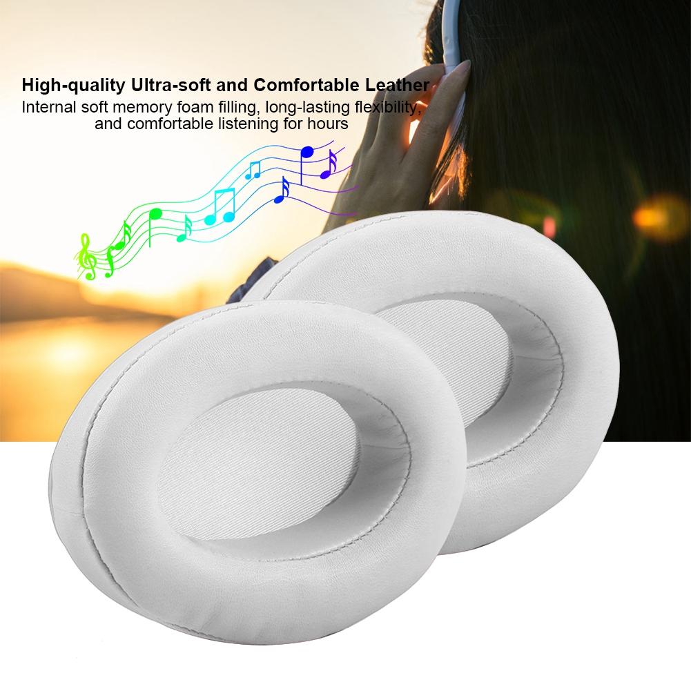 High Quality Sponge Cushion Replacement Ear Pads Headset Cover For Brainwavz HM5 (White)
