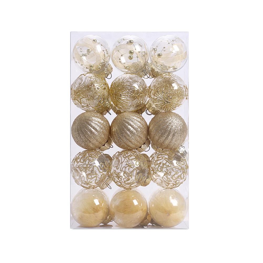 6cm Christmas Baubles Lightweight Design Plastic Material Unique Styles Versatile Applications Festive Events For Christmas Tree