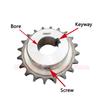 1pcs 20T-30T 06B Industrial Drive Sprocket Wheel 45# Steel Chain Gear 20 21 22 23 24 25 26 27 28 29 30 Teeth Keyway Bore 10-35mm