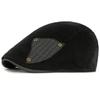HT4977 Berets Autumn Winter Caps for Men Women Artist Painter Corduroy Beret Hat Male Female Ivy Flat Cap Adjustable Beret Caps