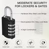 40 Pcs 4 Digit Combination Locks Combination Padlock Luggage Number Locks Outdoor Waterproof Resettable Padlock for Door Traveling School Gym Locker