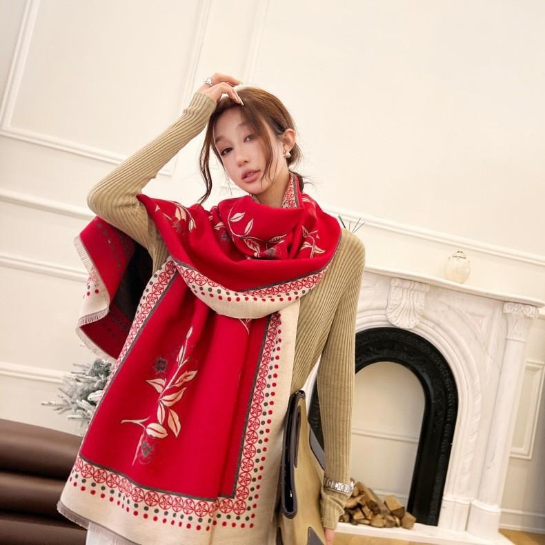 Print Cashmere Scarf Women Thick Warm Winter Blanket Female Luxury Quality Shawl Wrap Bufanda  Poncho Echarpe Pashmina