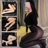 Damenmode Frühling 15D Öl Glänzend Strumpfhosen Offener Schritt Strumpfhosen Sexy Dessous Glänzende Seidenstrümpfe Lange Socken Damen Mädchen