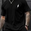 Lightning Bolt Minimal  T-Shirt Breathable Cool, Comfortable Wear,Daily Casua