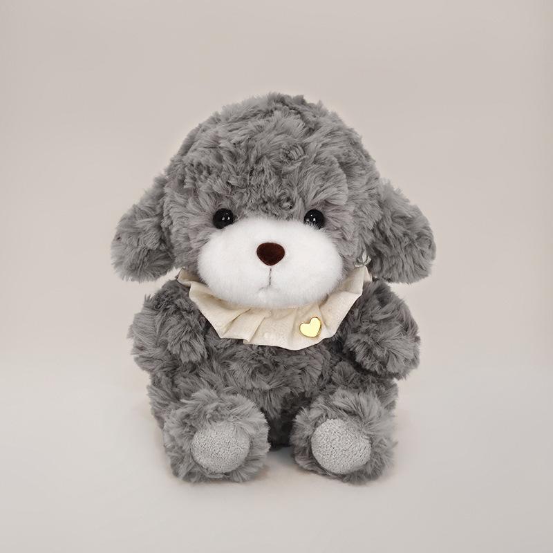 Delicate little milk dog doll plush toy teddy dog cute puppy girl heart fluffy rag doll throw pillow