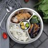 Plateau repas divisé en acier inoxydable 304