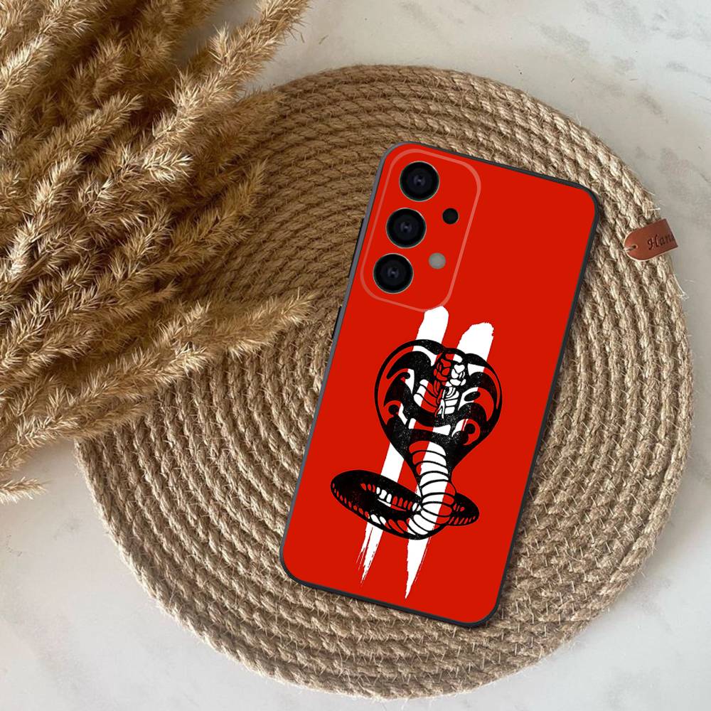 Cobra Kai Snake Phone Case For Samsung S25,S24,S21,S22,S23,S30,Ultra,S20,Plus,Fe,Lite,Note,10,9,5G Black Cover