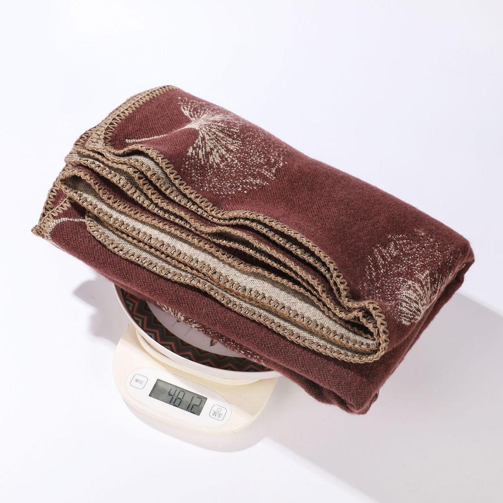 Autumn & Winter Imitation Cashmere Knitted Shawl - Artistic Travel-Ready Cape