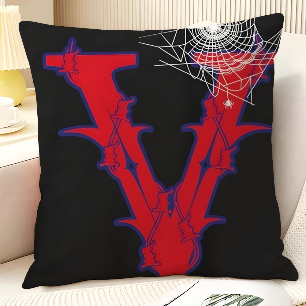 Popular Stylish V-Vrunk-S Pillow Case Natural Linen Organic Fabric Double-Sided Printing Sofa Home Decor Gift Pillow Case