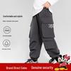 Disney Elastic Waist Boys' Cargo Joggers 2025 - Trendy Children's Long Pants
