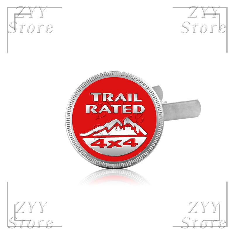 3D Metall Auto Kühlergrill Emblem 4X4 TRAIL RATED Logo Karosserie Aufkleber Auto Abzeichen Aufkleber Zubehör