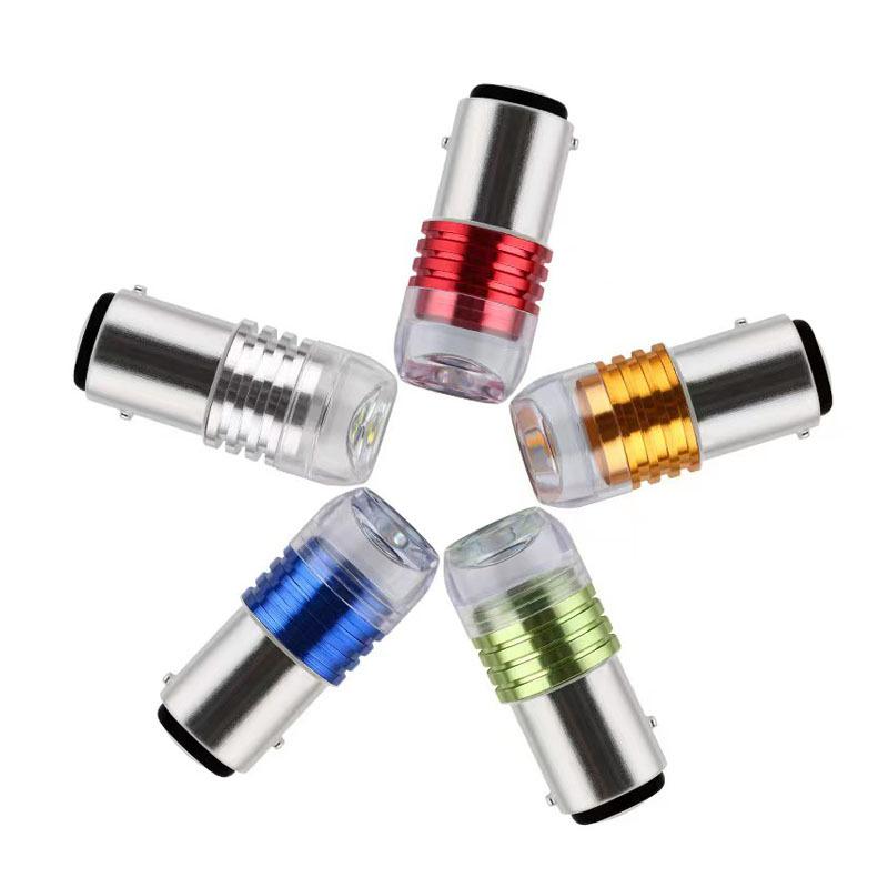 Car Tail Brake Light Strobe Flashing Led Lamp Motorcycle Warning Light Bulb Red Stronger Light 12V Led Rear Taillight