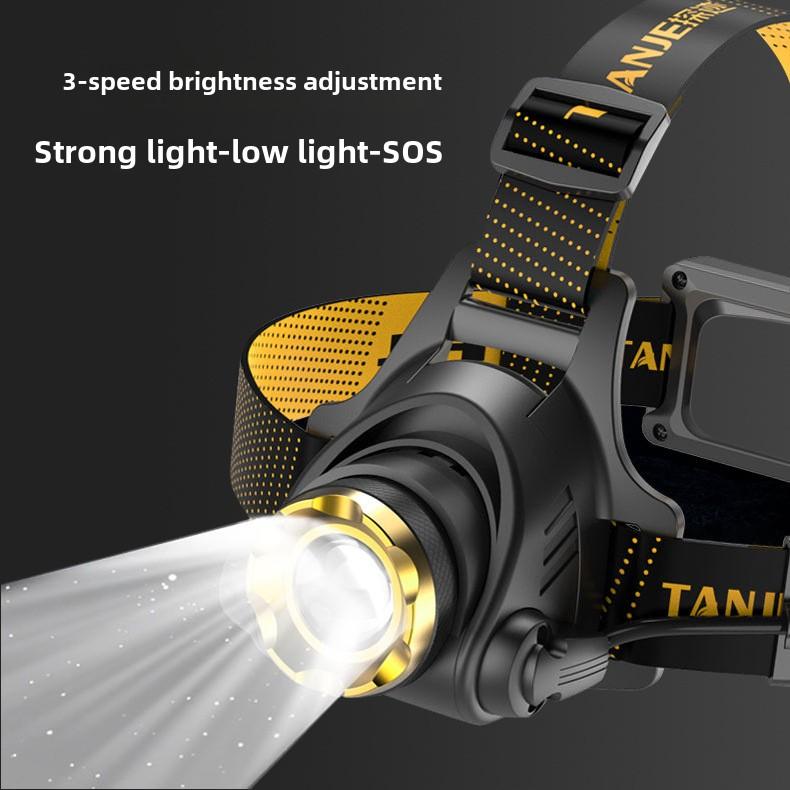 LED Headlamp Rechargeable Super Bright Headlight 10W Waterproof Head Torch for Camping Fishing Mining Hunting Outdoors