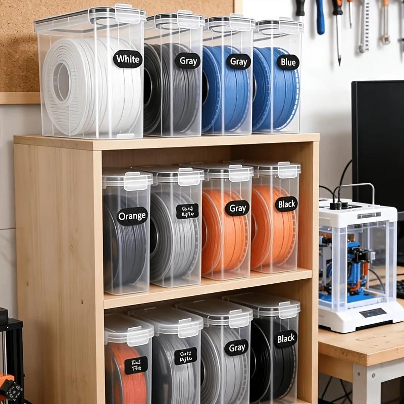 1/4Pcs 4L Food Storage Containers Airtight With Lids – Filament Box For 3D Printer Filament Spools, Bpa-Free Storage Boxes With