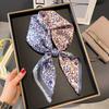 100% Pure Silk Scarf Women Foulard High Quality Square Female Mulberry Fashion Neckerchief Shawl Wraps Hijab Bandana Scarves