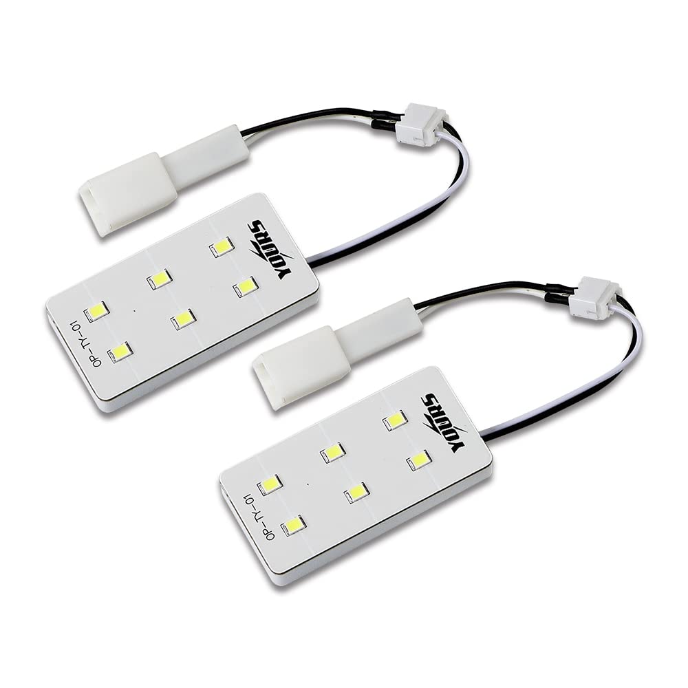 

YOURS LED Vanity Lamps Type 2 for Genuine LED Set of Room Interior M (Sun Visor) Toyota/Lexus Vehicles, 2, Lamp, Light, y411-011 [2] білий
