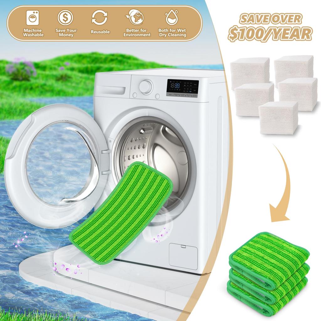 The Replaceable Mop Head With a Sticky Buckle Design Ensures Strong Adhesion And Stability And Water-absorbent Mop Accessory