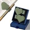 Portable Heart-Shaped Book Marks Cute Design Pagination Mark Stylish Book Page Clip  Journals Use
