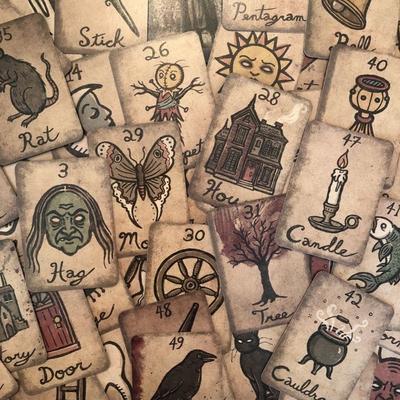 6,3 * 8,9 cm Mildred's Secret Pocket Oracle Deck 88 Stück Oracle Cards DELUXE EDITION