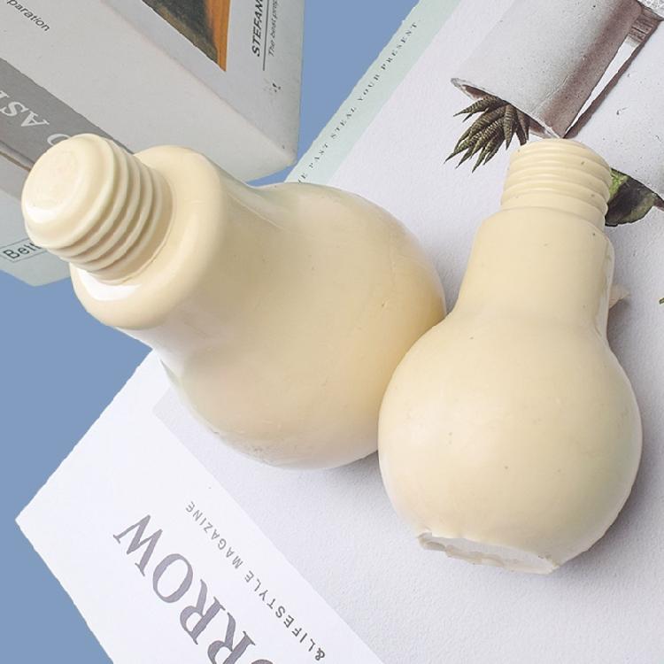 Bulb-shape Candle Mold Non-stick Easy to De-mold for Making Soap Candle Plaster