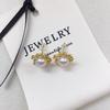 Natural Freshwater Pearl & Zircon Flower Stud Earrings for Women - Elegant, High-Quality Design